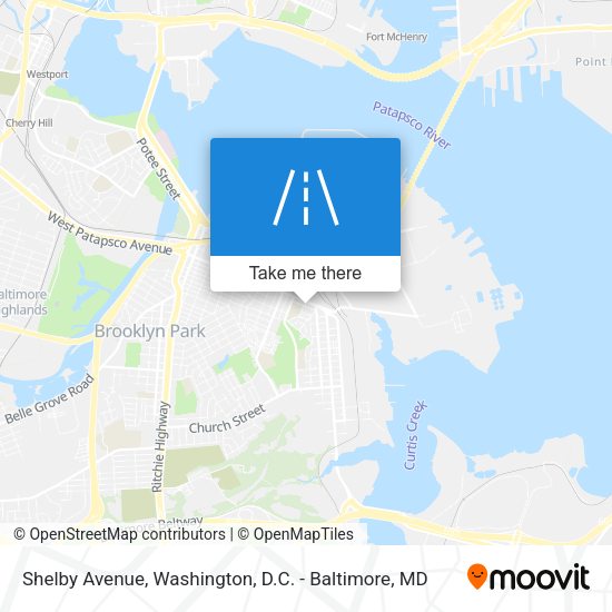 Shelby Avenue map
