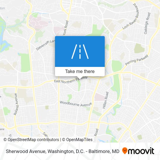 Sherwood Avenue map