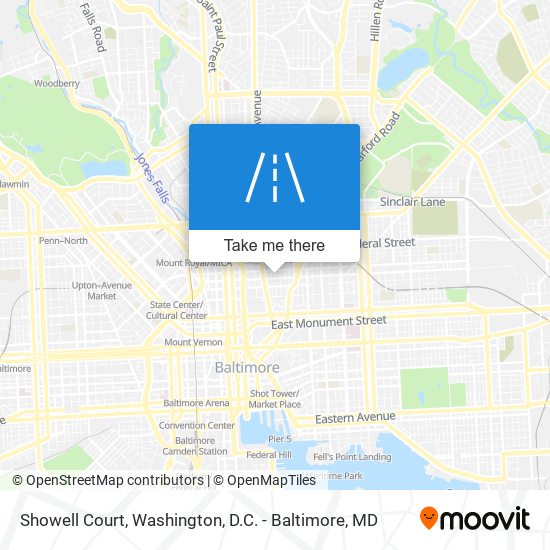 Showell Court map