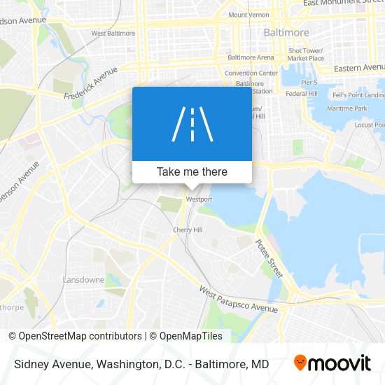 Sidney Avenue map