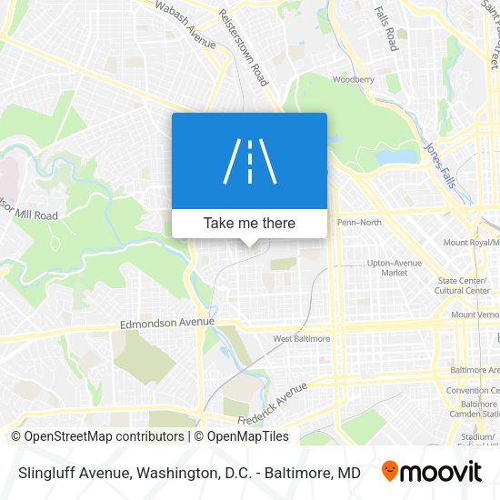 Slingluff Avenue map