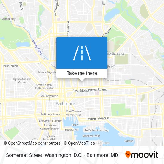 Somerset Street map