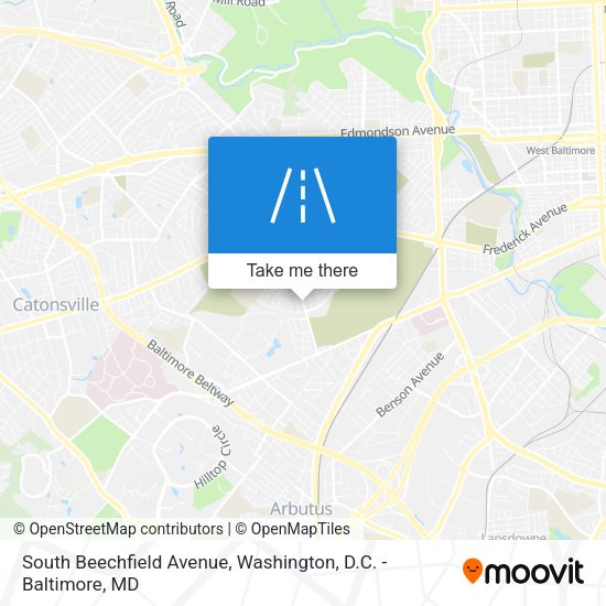 Mapa de South Beechfield Avenue