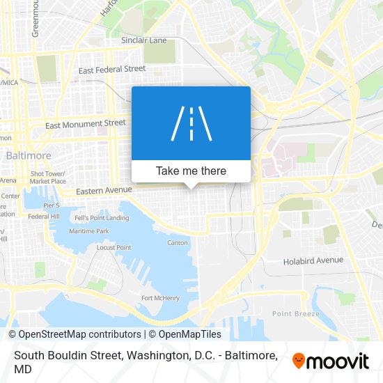 Mapa de South Bouldin Street