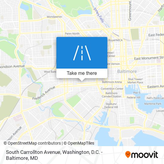 South Carrollton Avenue map