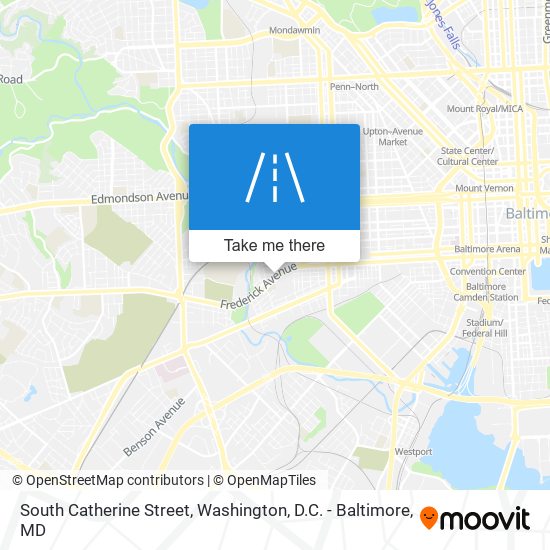 South Catherine Street map