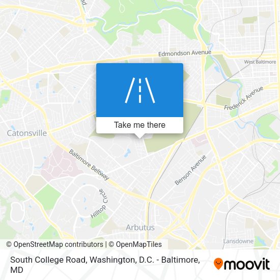 South College Road map