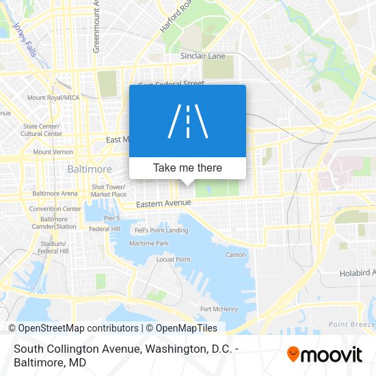 South Collington Avenue map