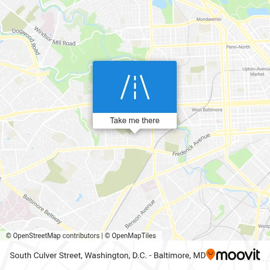 South Culver Street map