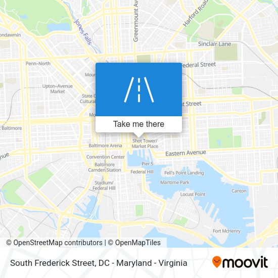 Mapa de South Frederick Street