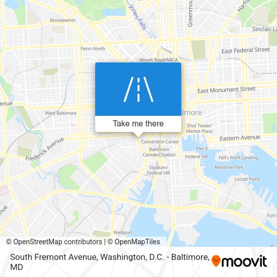 Mapa de South Fremont Avenue