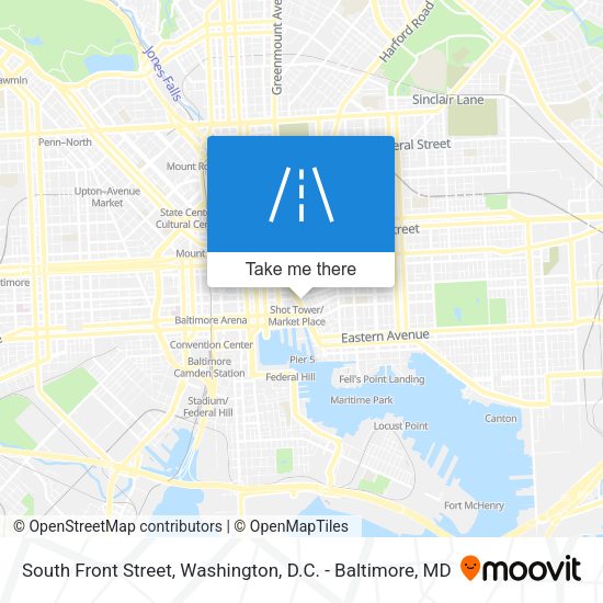 South Front Street map