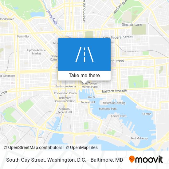 South Gay Street map