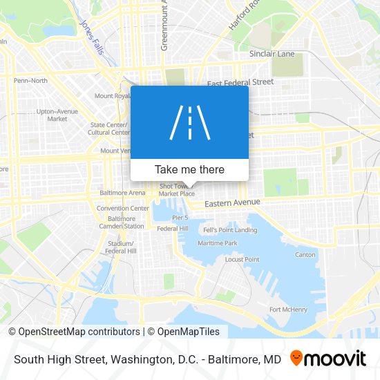 Mapa de South High Street