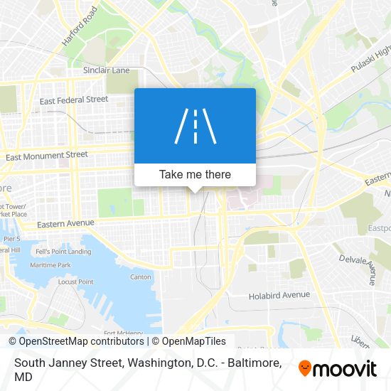 Mapa de South Janney Street
