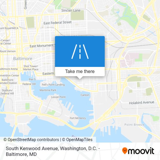South Kenwood Avenue map