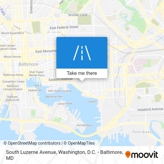 South Luzerne Avenue map