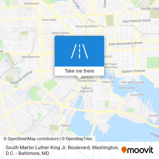 South Martin Luther King Jr. Boulevard map