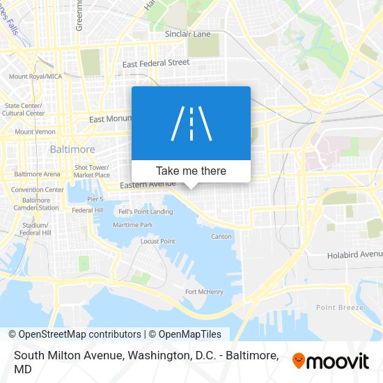 South Milton Avenue map