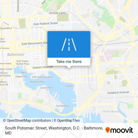 Mapa de South Potomac Street