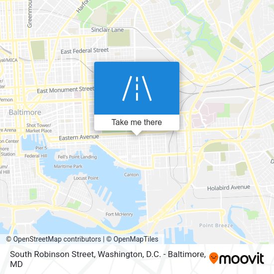 Mapa de South Robinson Street