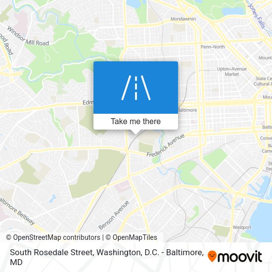 South Rosedale Street map