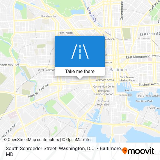 South Schroeder Street map