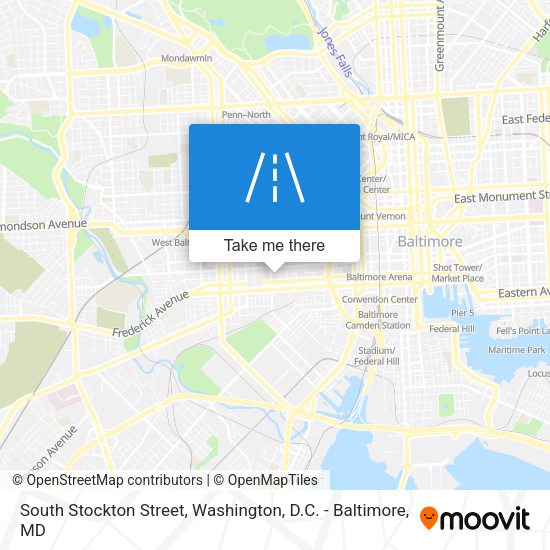 Mapa de South Stockton Street