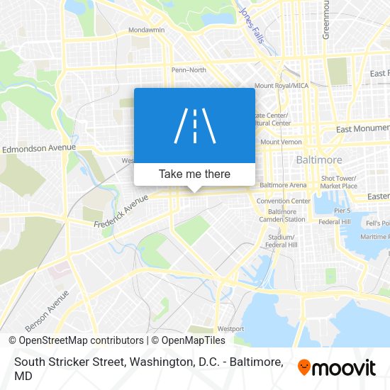 South Stricker Street map