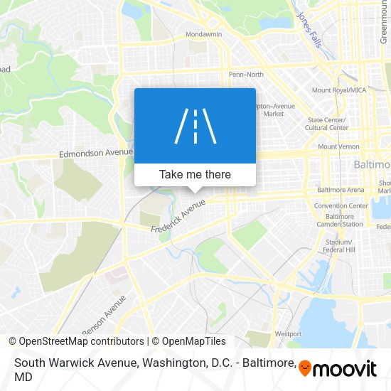 Mapa de South Warwick Avenue