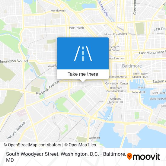 South Woodyear Street map