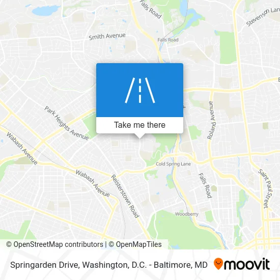 Springarden Drive map