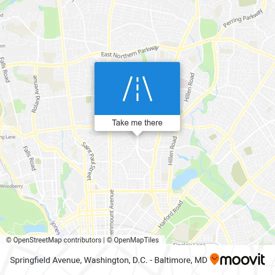 Springfield Avenue map