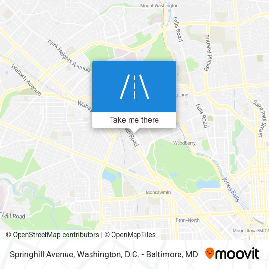 Mapa de Springhill Avenue