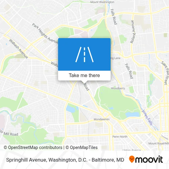 Springhill Avenue map