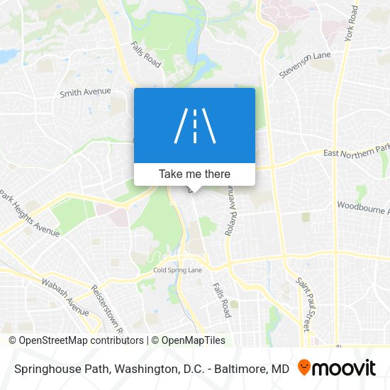 Springhouse Path map