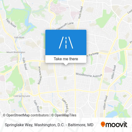Mapa de Springlake Way