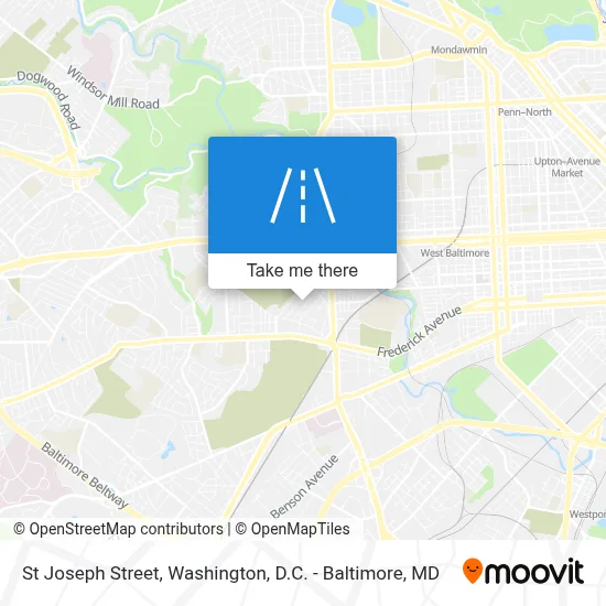 St Joseph Street map