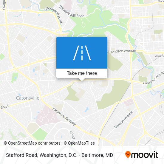 Stafford Road map