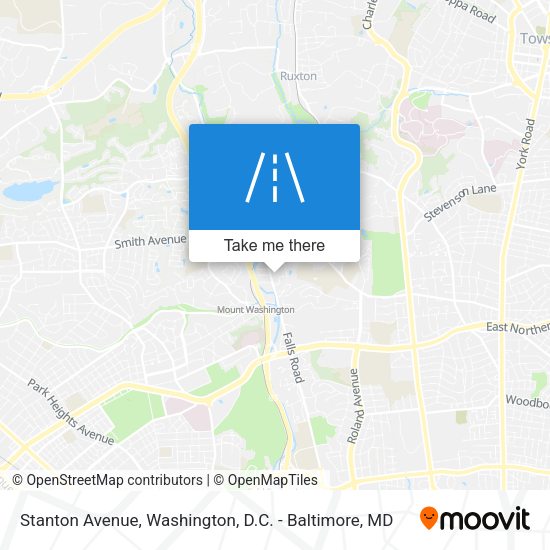Stanton Avenue map