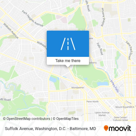 Suffolk Avenue map