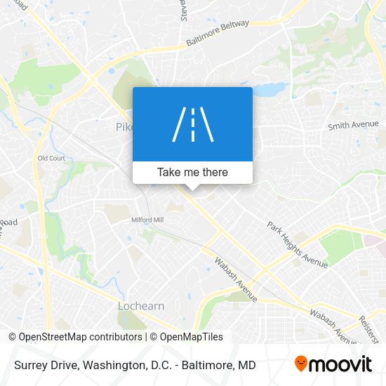 Surrey Drive map