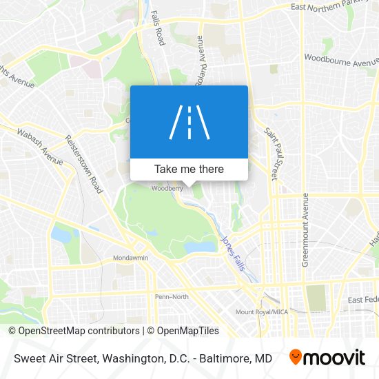 Sweet Air Street map