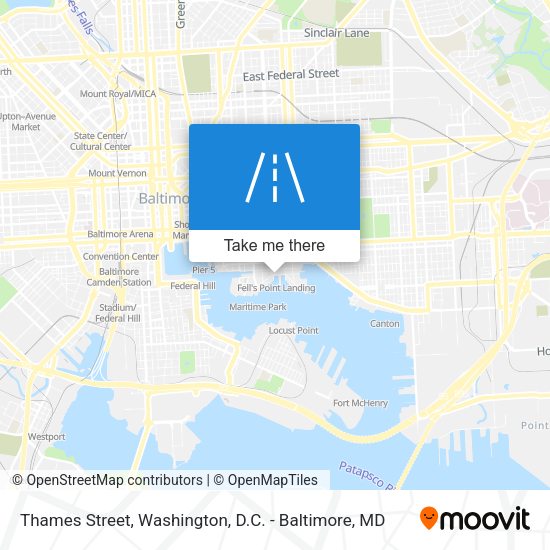 Mapa de Thames Street