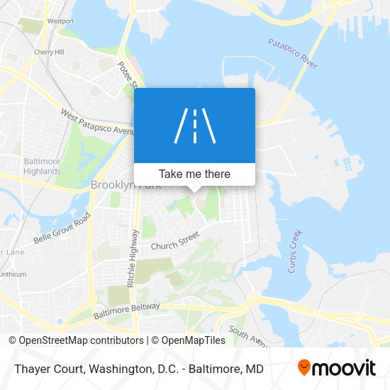 Mapa de Thayer Court