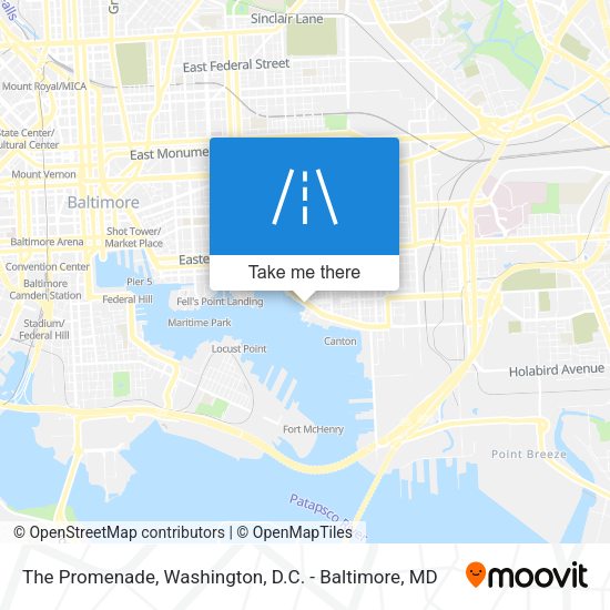 The Promenade map