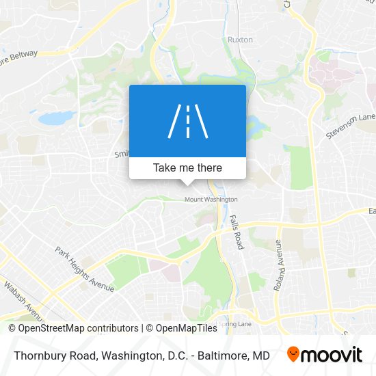 Thornbury Road map