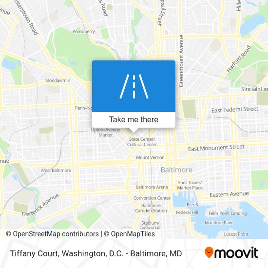Mapa de Tiffany Court