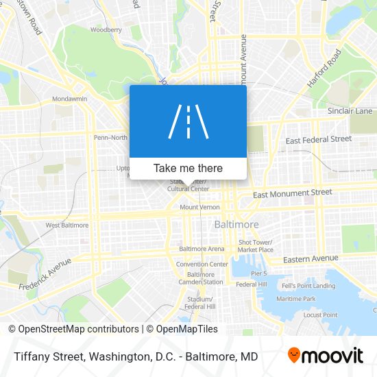 Tiffany Street map