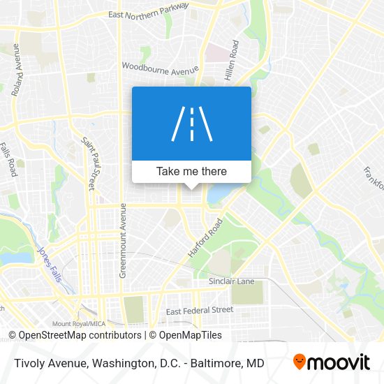 Tivoly Avenue map